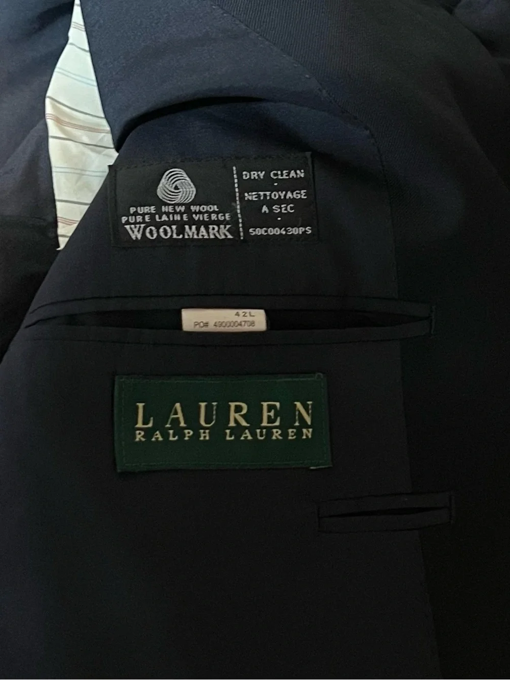 Ralph Lauren measurements taken
